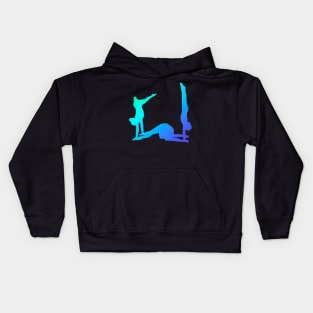 An acrobatic women’s trio Kids Hoodie